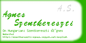 agnes szentkereszti business card